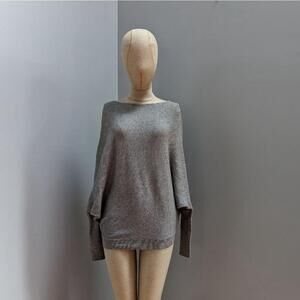 Kanzler Gray Oversized Dolman Sweater Size S